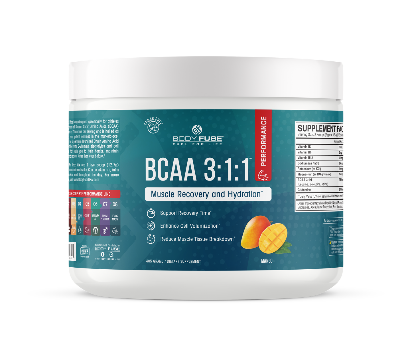 BCAA 3:1:1 | Muscle Recovery & Hydration Very Berry | 30 Servings