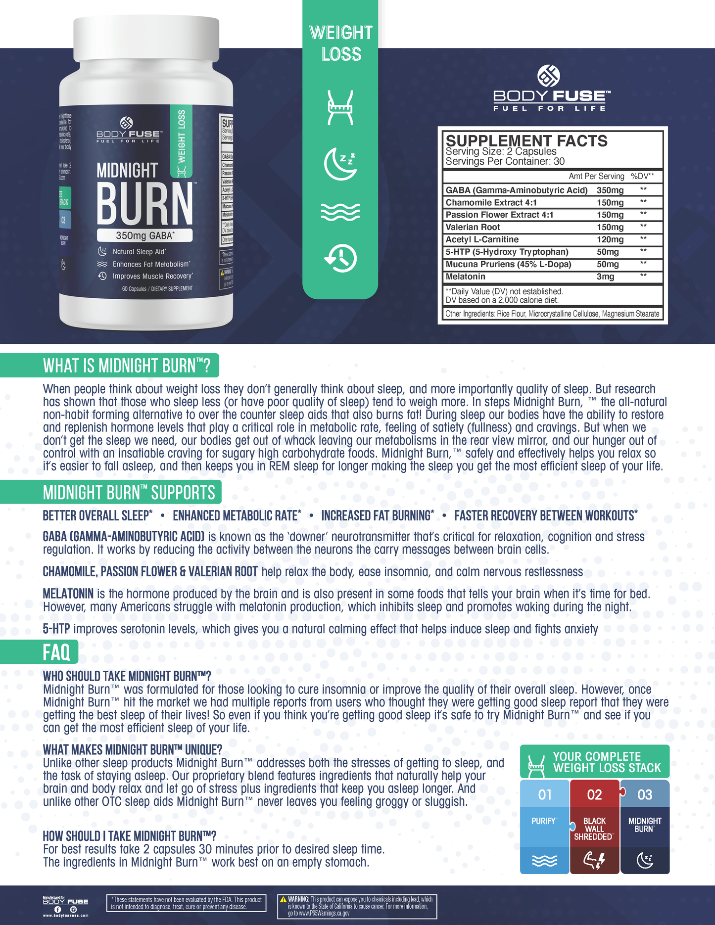 Fat Burning Body Composition Stack